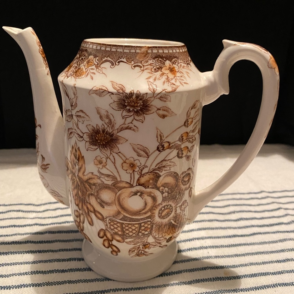 Mini Coffee Pot W/O Lid Gold Fruit